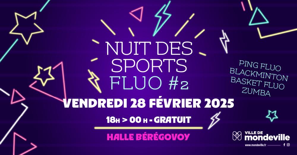 Nuit des sports fluo